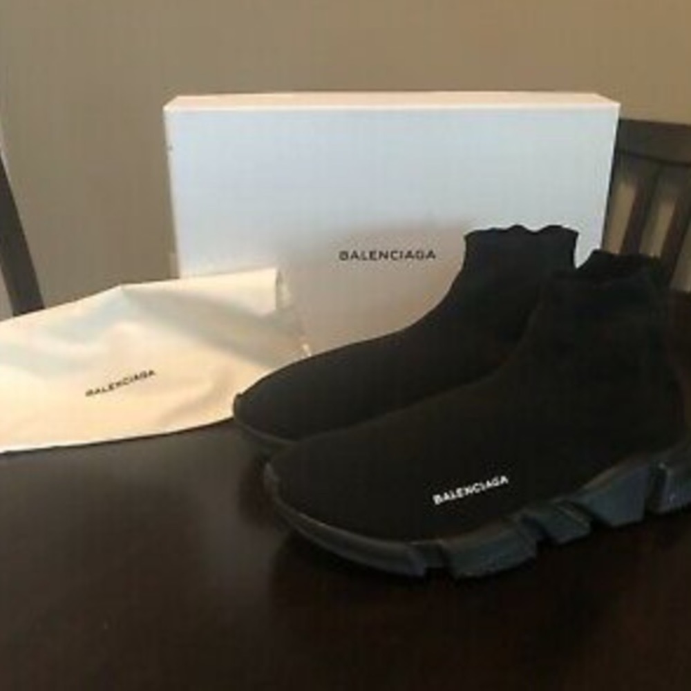Balenciaga Triple S Black Yellow Shoes